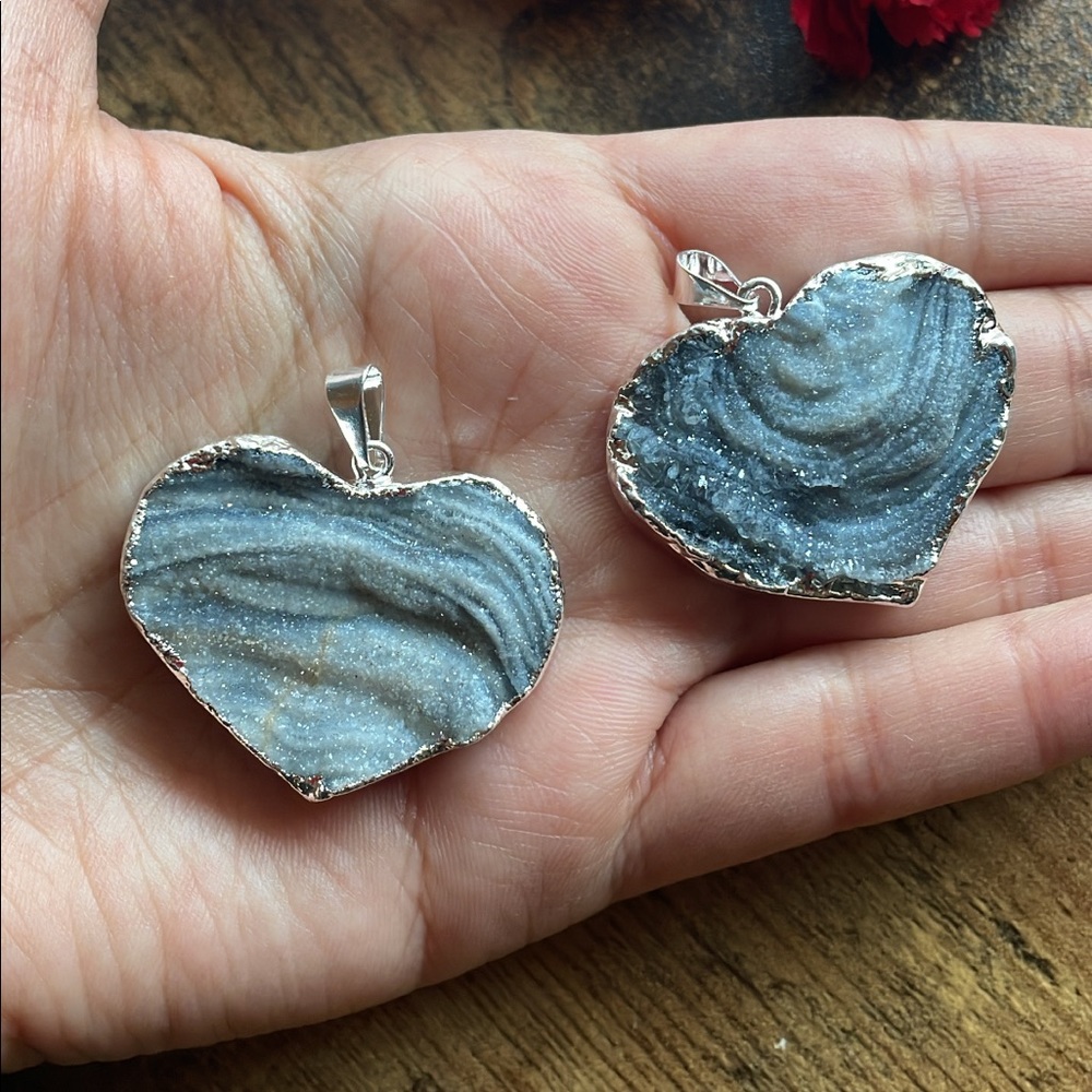 High Quality Agate Druzy Crystal Pendant